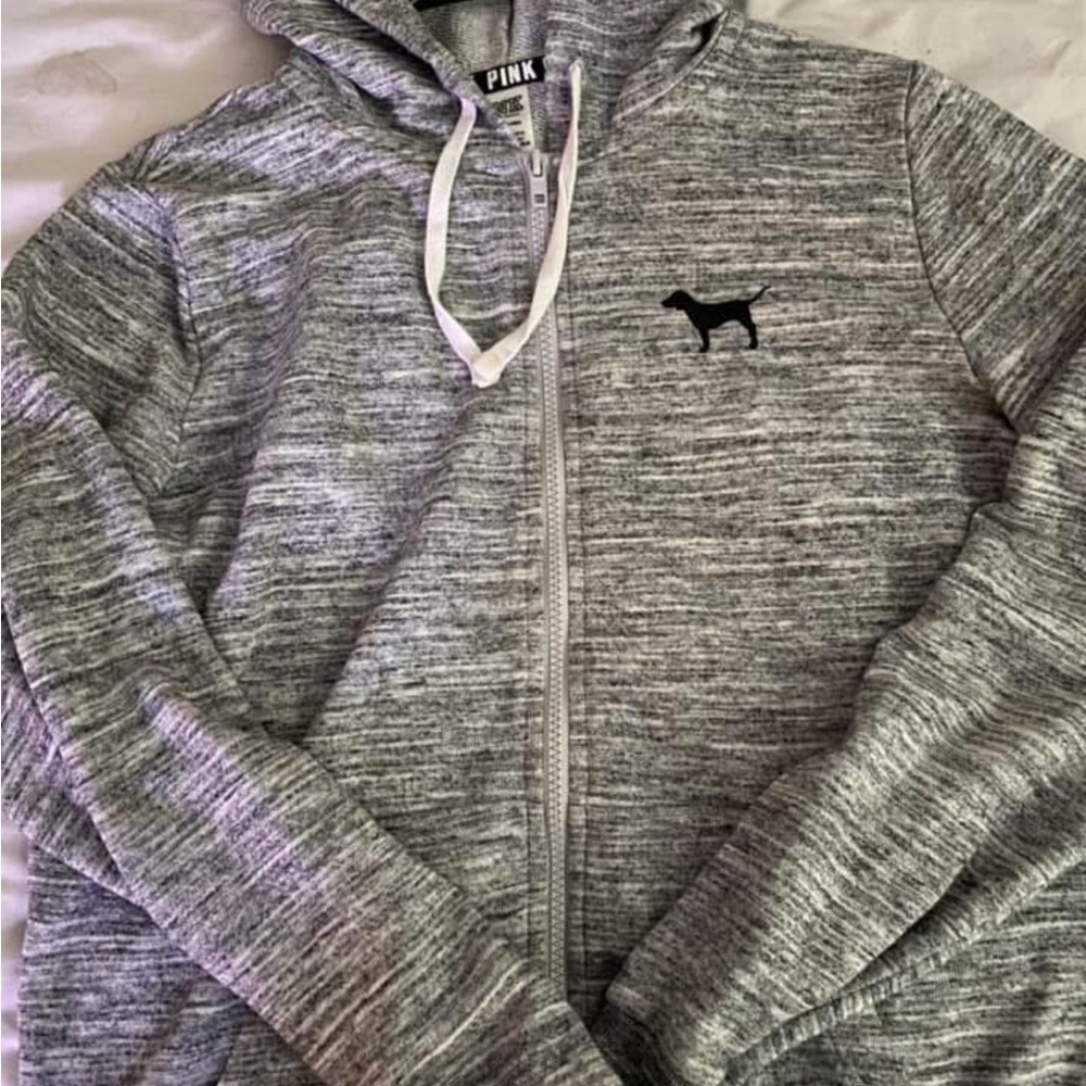 PINK Victoria's Secret Heather Gray Hoodie